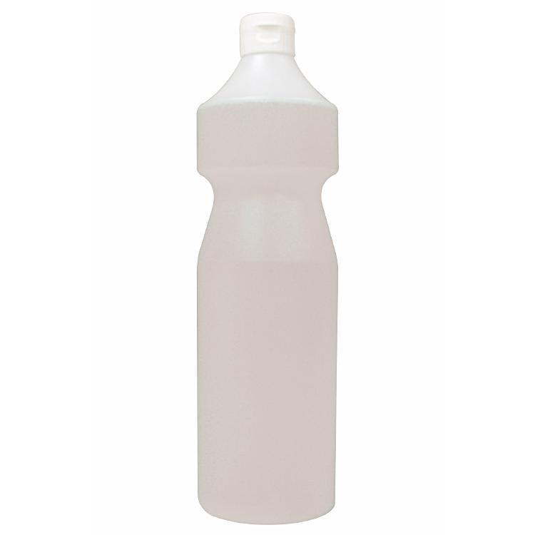 Rundflasche | 1 Liter | mit Griffmulde neutral Rundflasche | 1 Liter | mit Griffmulde neutral