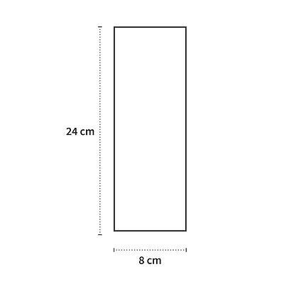 Hygienebeutel | HDPE | 80 x 240 mm | Weiss | Karton à 50 Boxen