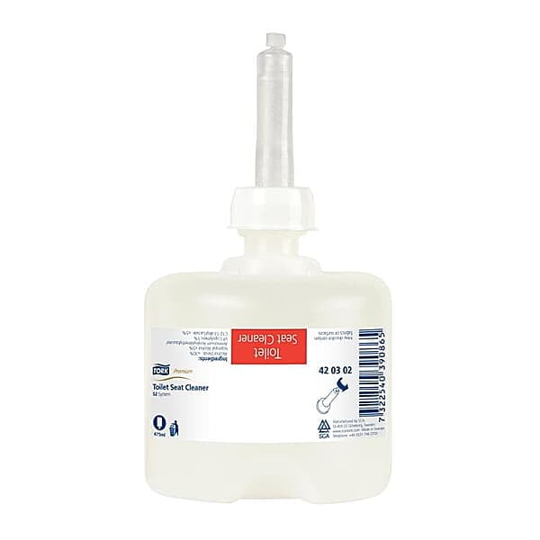 Tork Premium Toilettensitzreiniger | S2-System | 8 Flaschen à 475 ml Tork Premium Toilettensitzreiniger | S2-System | 8 Flaschen à 475 ml