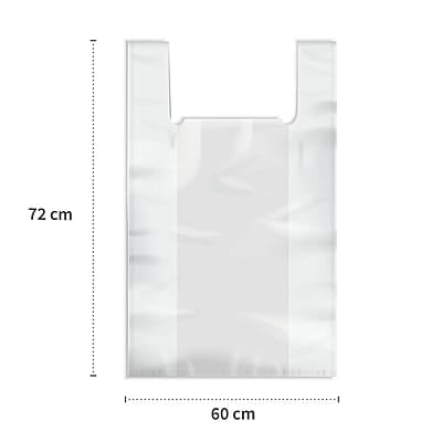 Mehrzweckbeutel mit Griff 50 l | HDPE | Rolle à 20 Säcke | transparent Mehrzweckbeutel mit Griff 50 l | HDPE | Rolle à 20 Säcke | transparent