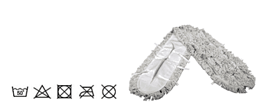 Feuchtwischmopp mit Bänder | Baumwolle/Mischfaser | 1 Stück