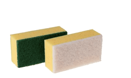 Padschwamm Profi | ohne Kehlung | Pad Weiss | Gelb | 10 Stück