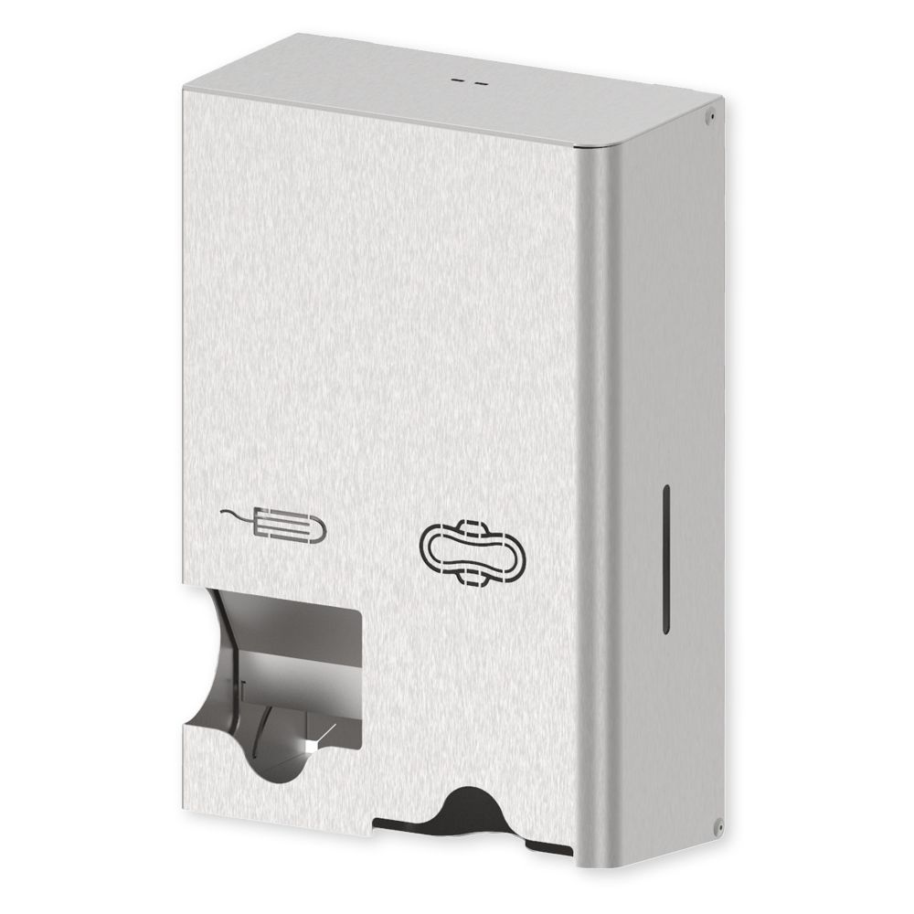 Tampon- und Bindenspender Kompakt | Edelstahl | 1 Stück