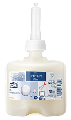 Tork Premium mini mild Flüssigseife | 475 ml | S2 System | 8 Flaschen