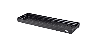 Ableitfähige Kleingebindewanne pro-line aus Polyethylen (PE) | ohne Gitterrost | 26 Liter | 1265 x 395 x 90 mm | 1 Stück