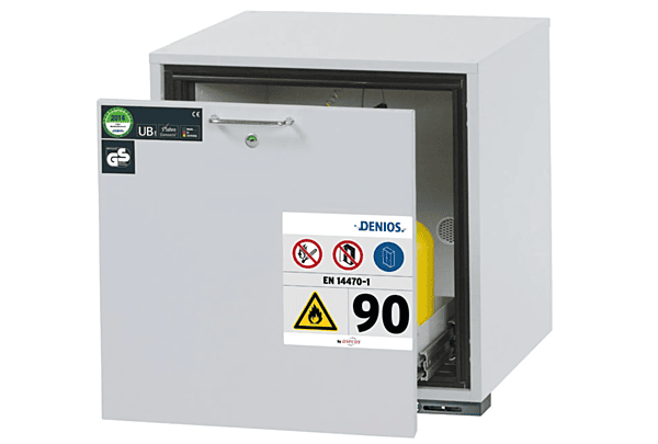 Feuerbeständiger Unterbauschrank GU 50 | Typ 90 | mit 1 Auszugswanne | Grau | 1 Stück