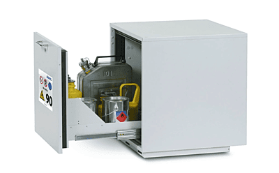 Feuerbeständiger Unterbauschrank GU 50 | Typ 90 | mit 1 Auszugswanne | Grau | 1 Stück