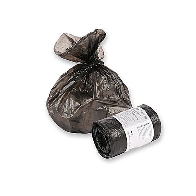 Müllbeutel Light | 5 Liter | HDPE | Schwarz | Rolle à 50 Säcke