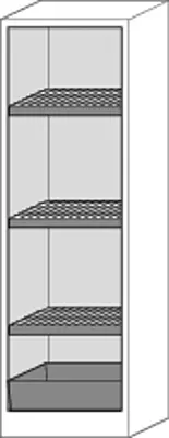 Lithium-Ionen Akku-Lagerschrank | SafeStore Core | 3 Fachböden | B 600 mm | 1 Stück Lithium-Ionen Akku-Lagerschrank | SafeStore Core | 3 Fachböden | B 600 mm | 1 Stück