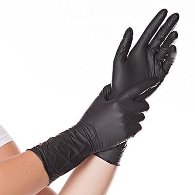 Nitrilhandschuhe Safe Long | Schwarz