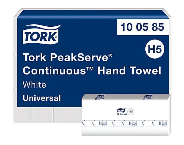 Tork Universal Handtuch PeakServe | H5 System | Weiss | 1-lagig | 410 Blatt Tork Universal Handtuch PeakServe | H5 System | Weiss | 1-lagig | 410 Blatt