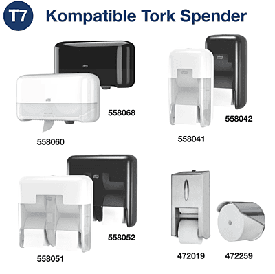 Toilettenpapier "Tork OptiServe Midi Advanced T7" | 2-lagig | 24 Rollen