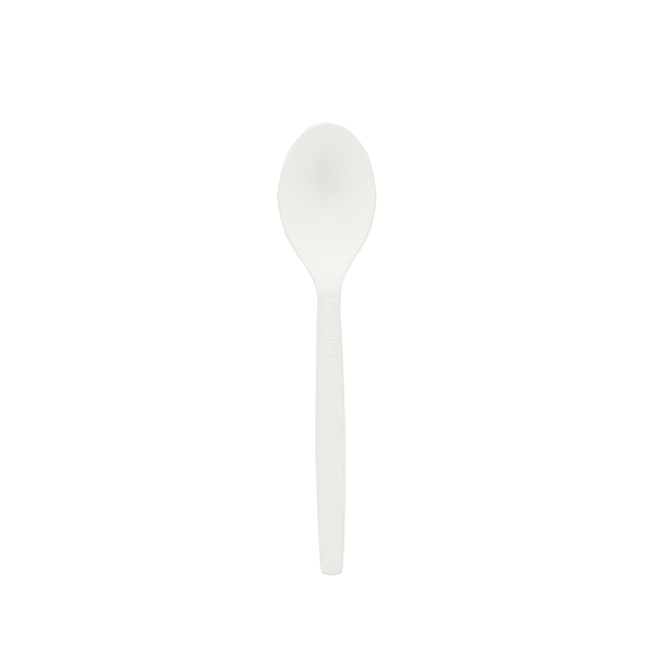 Kaffeelöffel C-PLA | 12.5 cm | Weiss | 50 Stück