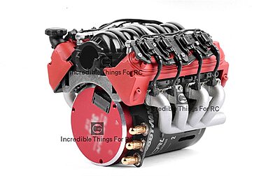 Scale Motor Cover Fan Cooling V8 TRX4 TRX6 AXIAL SCX10 90046 VS4