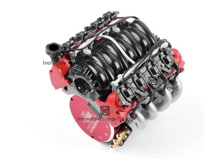 Scale Motor Cover Fan Cooling V8 TRX4 TRX6 AXIAL SCX10 90046 VS4 Scale Motor Cover Fan Cooling V8 TRX4 TRX6 AXIAL SCX10 90046 VS4