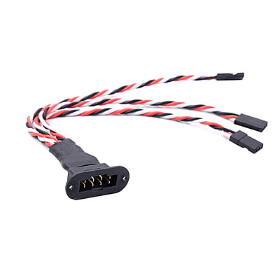 1 Pair MPX 8Pin 3 Wires 15Cm For RC Model Glider Airplanes 1 Pair MPX 8Pin 3 Wires 15Cm For RC Model Glider Airplanes