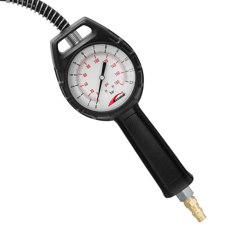 Accufill Analogue Tyre Inflator H43 1.8m – 20.H43.02 Dial Gauge