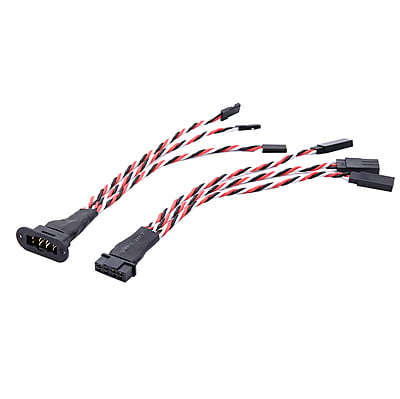 1 Pair MPX 8Pin 3 Wires 15Cm For RC Model Glider Airplanes 1 Pair MPX 8Pin 3 Wires 15Cm For RC Model Glider Airplanes