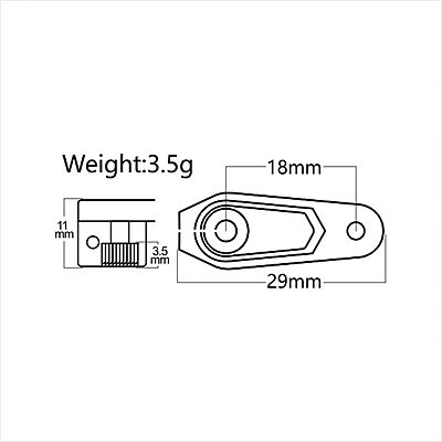 POWER HD HD-AP1811 Aluminium Servo Horn