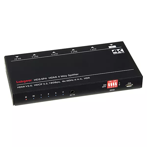 Labgear HDMI Splitter 4-Way