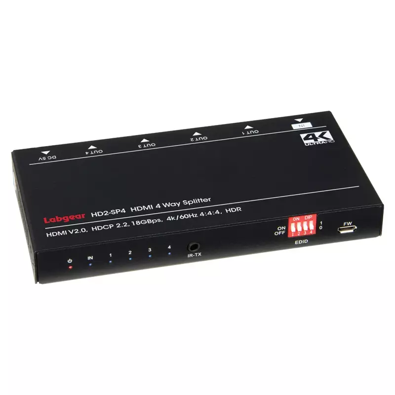 Labgear HDMI Splitter 4-Way