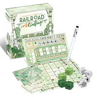 Railroad Ink Challenge: Edition Blattgrün ENGLISH - mit minimalen Transportspuren