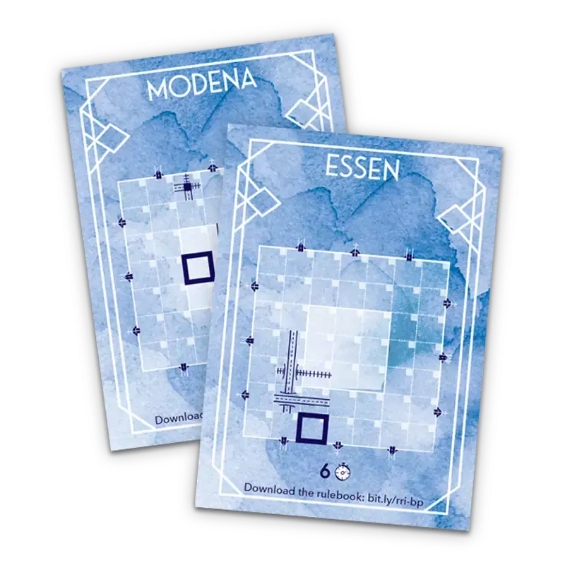 Railroad Ink Challenge: Promo Modena Essen Blueprint Card