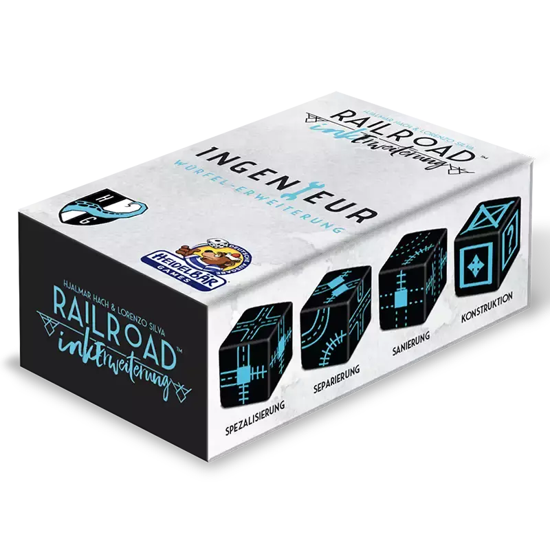 Railroad Ink: Würfelerweiterung „Ingenieur“ + Deutsche Regel  - ab September 2024 wieder erhältlich