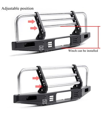 GRC Aluminium Front Bumper Set Black/Silver GRC Aluminium Front Bumper Set Black/Silver