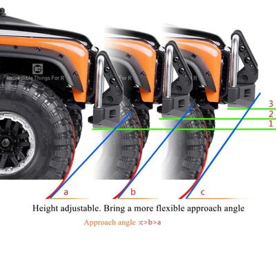 GRC Aluminium Front Bumper Set Black/Silver GRC Aluminium Front Bumper Set Black/Silver