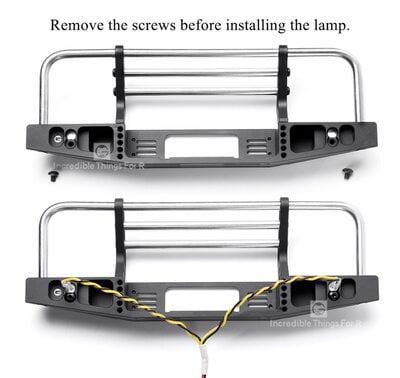 GRC Aluminium Front Bumper Set Black/Silver GRC Aluminium Front Bumper Set Black/Silver