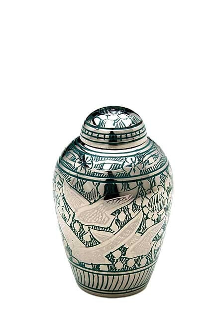 LoveUrns Mini Urn Vogels Groen LoveUrns Mini Urn Vogels Groen