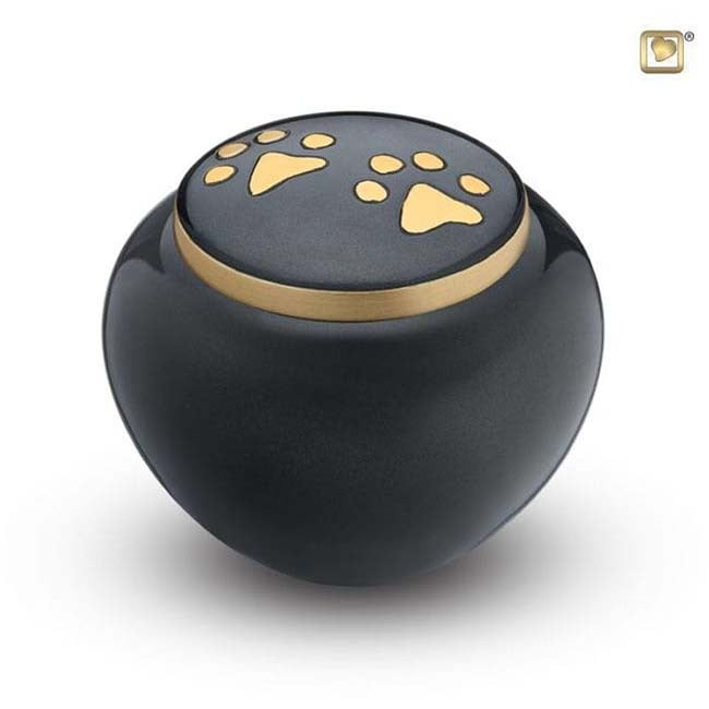 Dierenurn Bronzen Pootafdruk Large Dierenurn Bronzen Pootafdruk Large