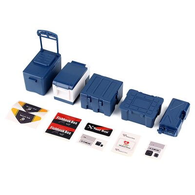 Scale 1:10 Storage Cargo Luggage Fishing Boxes Crawler Scale 1:10 Storage Cargo Luggage Fishing Boxes Crawler