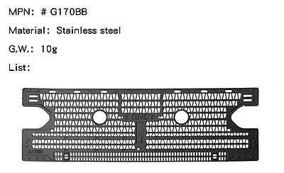 GRC 2021 Bronco Stainless Grill (Black) GRC 2021 Bronco Stainless Grill (Black)
