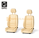GRC 1/10 Scale Hard Plastic Seats Creamy-white 2pcs