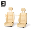GRC 1/10 Scale Hard Plastic Seats Creamy-white 2pcs GRC 1/10 Scale Hard Plastic Seats Creamy-white 2pcs