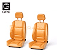 GRC 1/10 Scale Hard Plastic Seats Yellowish-brown 2pcs