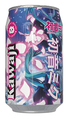 Hatsune Miku Blueberry Flavour Soda Can (12 x 330ml) Hatsune Miku Blueberry Flavour Soda Can (12 x 330ml)