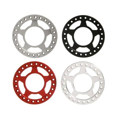 1.9" Aluminium 5 Spoke Star Beadlock Rings Red Silver Grey Black 1.9" Aluminium 5 Spoke Star Beadlock Rings Red Silver Grey Black