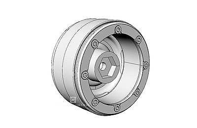 GRC Retro 1.9 Wheels 1Pr-White GRC Retro 1.9 Wheels 1Pr-White