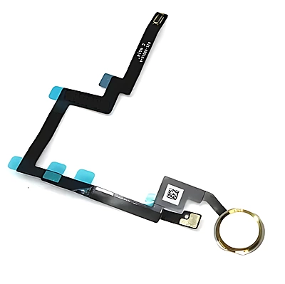 For iPad Mini 3 - Replacement Home Button Assembly - White - Gold