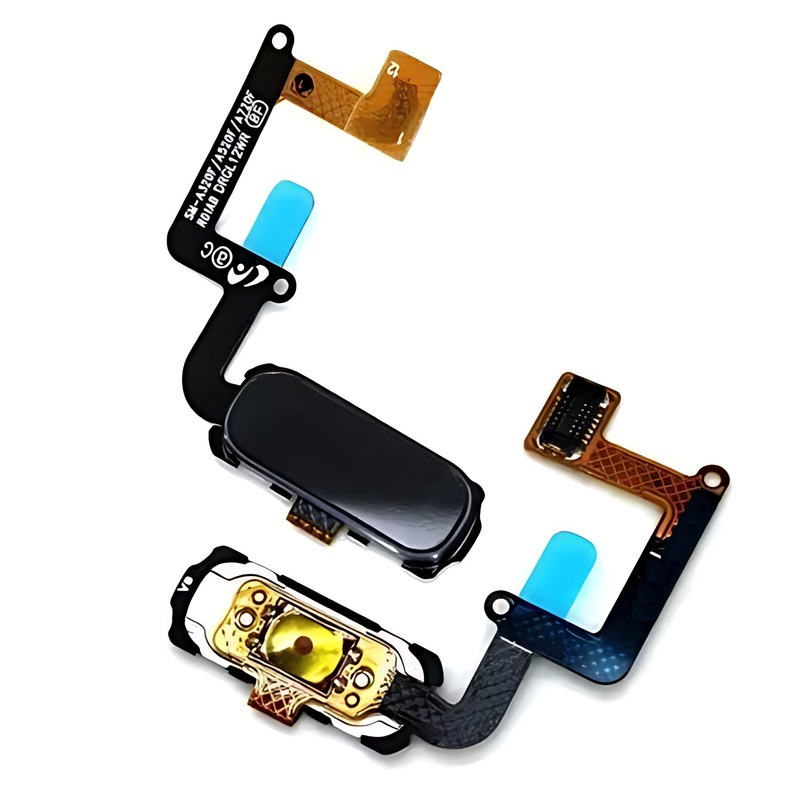 For Samsung A320 , A520 , A720 A3 A5 A7 2017 - Replacement Home Button Flex - Black