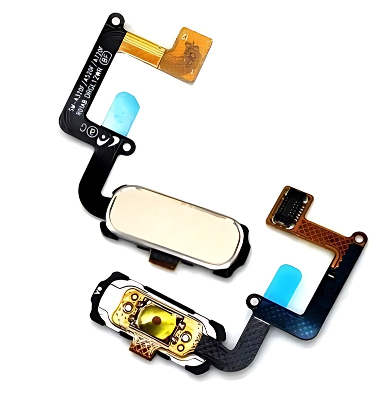 For Samsung A320 , A520 , A720 A3 A5 A7 2017 - Replacement Home Button Flex - Gold