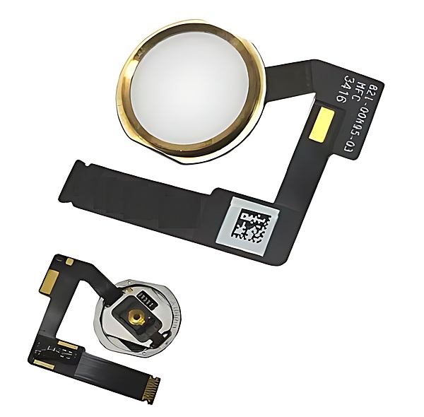 For iPad Pro 10.5 (2017) - Replacement Home Button Flex Assembly 821 - 00895 - White - Gold