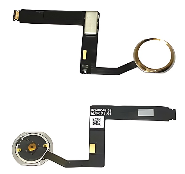 For iPad Pro 9.7 (2016) - Replacement Home Button Flex Cable - White - Gold