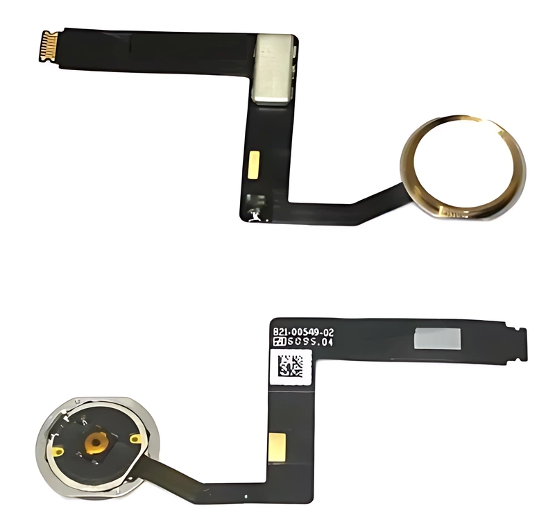 For iPad Pro 9.7 (2016) - Replacement Home Button Flex Cable - White - Gold