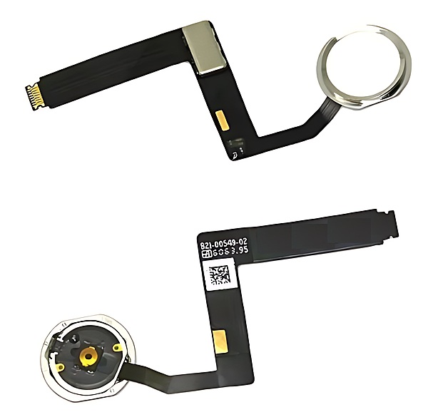 For iPad Pro 9.7 (2016) - Replacement Home Button Flex Cable - White - Silver