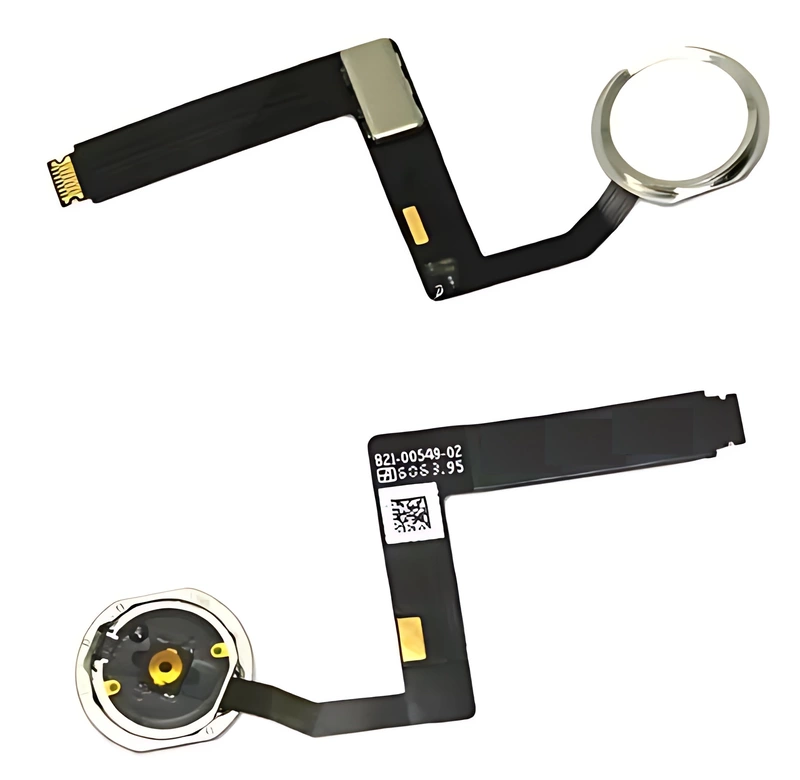 For iPad Pro 9.7 (2016) - Replacement Home Button Flex Cable - White - Silver