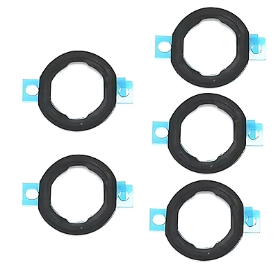 For iPad Air - (5 Pack) Home Button Rubber Spacer Seal With Adhesive
